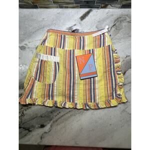 Boutique Nick Nack Patty Wack Multi Striped Skort Skirt Shorts Size 6X NWT